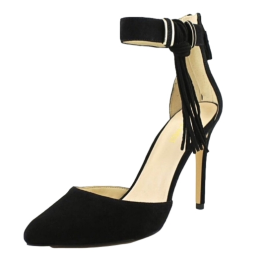 Nine West Women's Everafter Black Suede Dress Pump Heels - Size 10 M